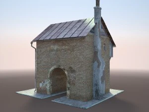 old house low poly 3D Model