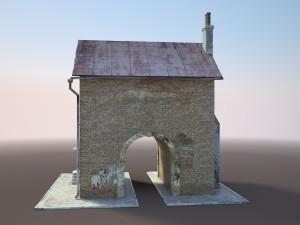old house low poly Modelo 3D