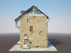 old house low poly 3D Model