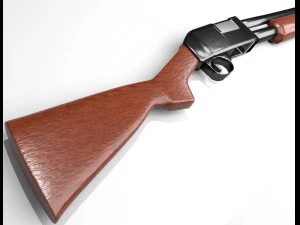 strzelba z pompką Model 3D