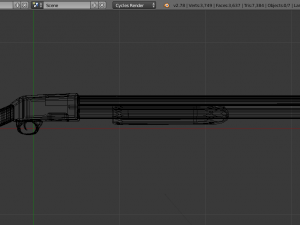 pump-action shotgun Modello 3D