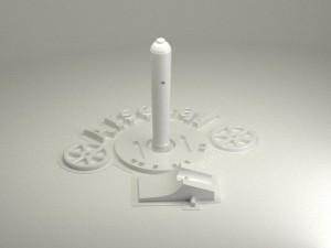 3d emblem of fc arsenal 3D-Druckmodell
