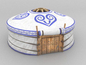 Yurt nomad tent 3D Model
