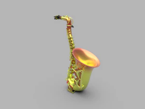 Sax&oacute;fono Modelo 3D