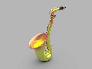 Sax&oacute;fono Modelo 3D