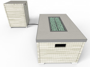 Outdoor Fire Pit Table 3D मॉडल