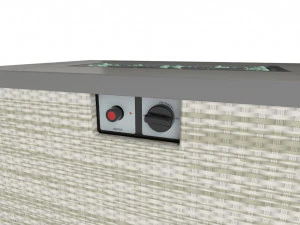 Outdoor Fire Pit Table 3D Model