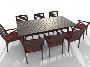 Table and chairs 3D 模型