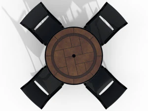 Conjunto de m&oacute;veis Modelo 3D