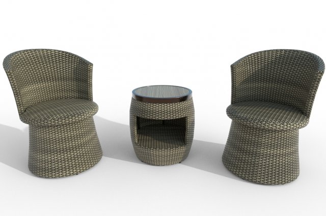 Furniture set 3D Model .c4d .max .obj .3ds .fbx .stl .blend 