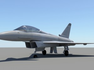 fighter ef Modelo 3D