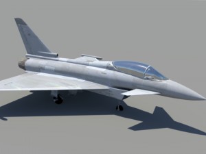 fighter ef 3D मॉडल