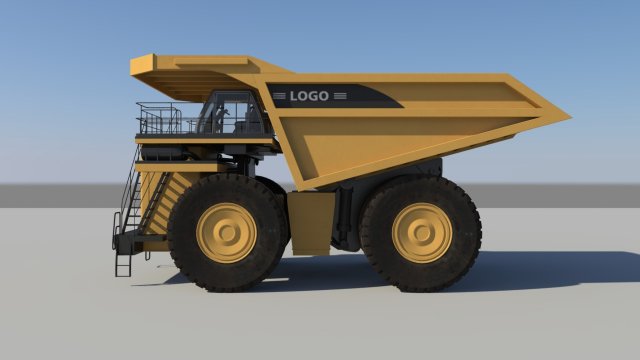 haul truck 3D Model .c4d .max .obj .3ds .fbx .stl .blend 