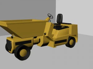 forklift works conveyor and loader 3D Model