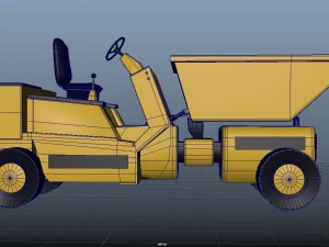 forklift works conveyor and loader 3D Model