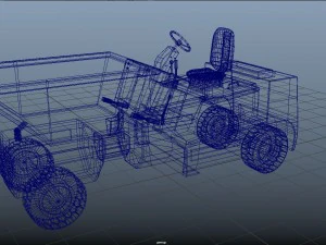 forklift works conveyor and loader 3D Model