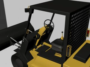 forklift works conveyor and loader 3D Model