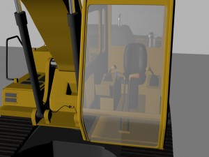 backhoe loader 3D 模型