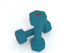 blue weight 2kg Modelo 3D