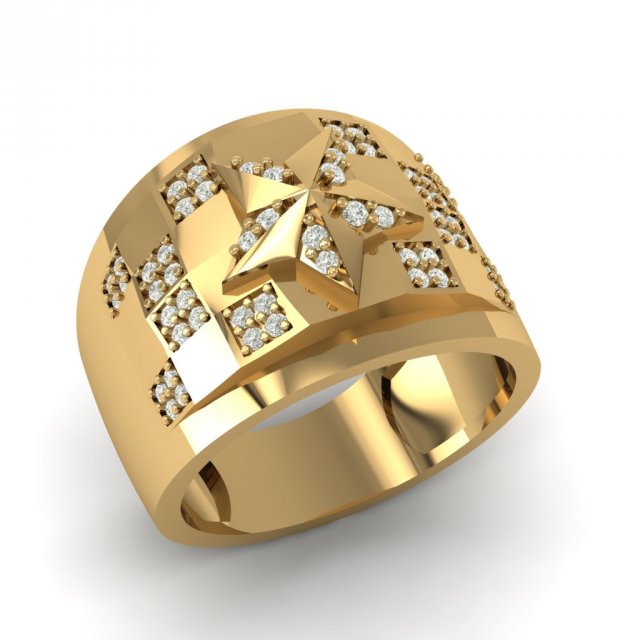 Download gold ring with diamond 3D Model
