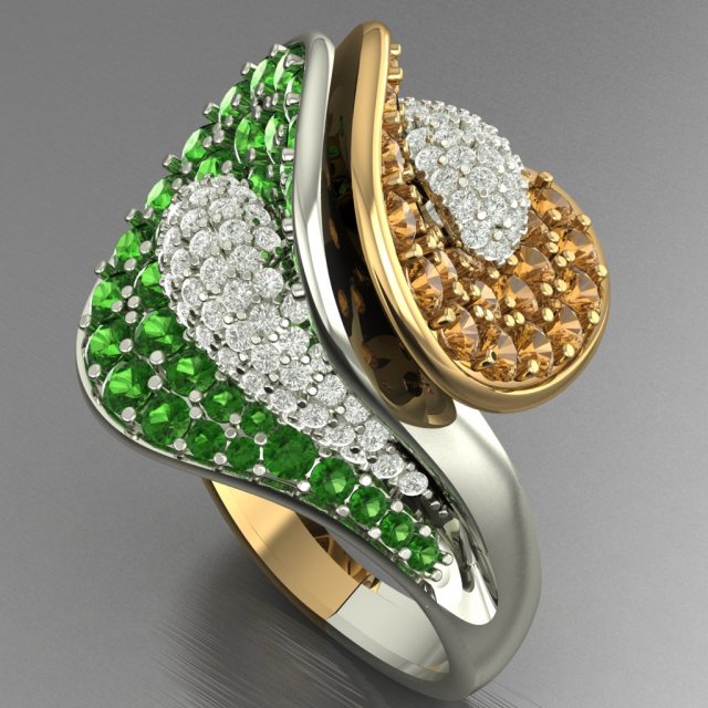 luxury wedding ring for women 3D Print Model .c4d .max .obj .3ds .fbx .lwo .lw .lws