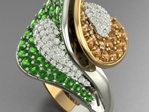 luxury wedding ring for women 3D Print Model