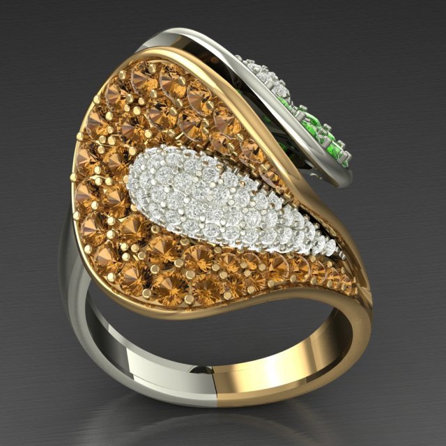 Download luxury wedding ring for women 3D Model