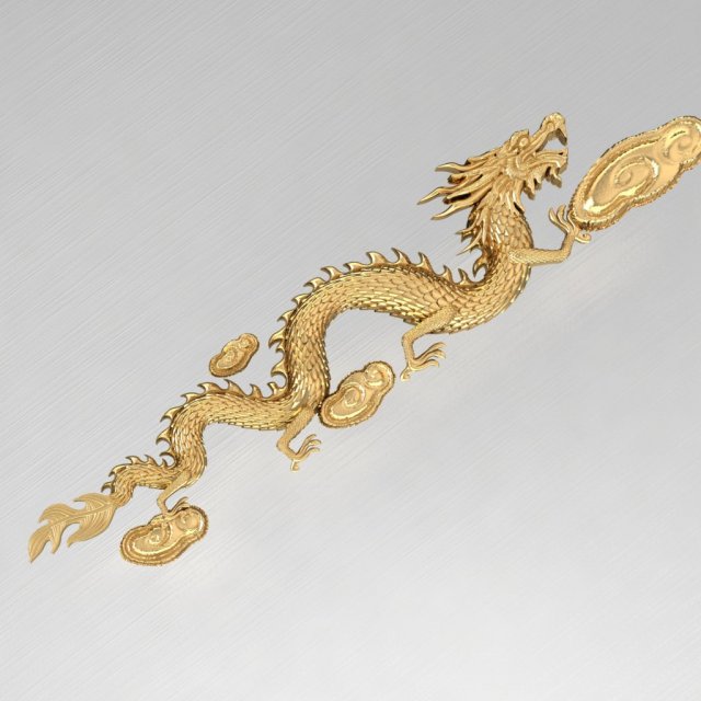 golden dragon for rings anh watch bracelet 3D Print Model .c4d .max .obj .3ds .fbx .lwo .lw .lws