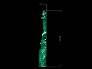 3d liberty enlightening the world 3D-printmodel
