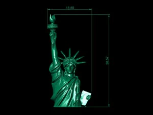 3d liberty enlightening the world 3D Print Model