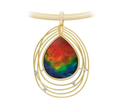 oval pendant 3D Print Model .c4d .max .obj .3ds .fbx .stl .blend 