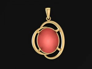 round pendant 3D Print Model