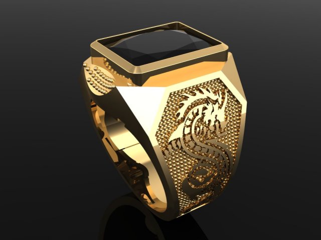 golden men ring 3D Print Model .c4d .max .obj .3ds .fbx .lwo .lw .lws