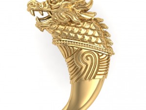 3d golden dragon for tiger tooth Modèles 3D en vedette