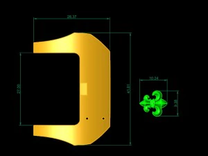 cha&icirc;ne de montre dor&eacute;e 3d tj53 Modèles 3D en vedette