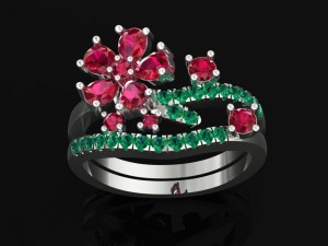 tj 57 3d platinum women ring 3D Print Model