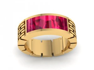 tj 58 3d golden women ring 3D Print Model