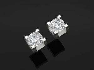 tj 62 anting berlian platinum 3d Model Cetak 3D