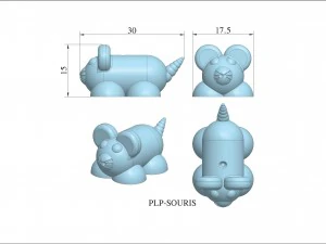 plp souris 3D Print Model