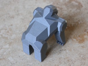 plp gorille 3D-Druckmodell