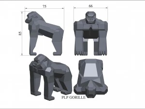 per favore, gorille Modello di stampa 3D