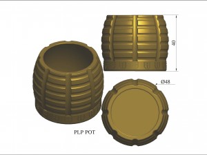 plp pot 3D-Druckmodell