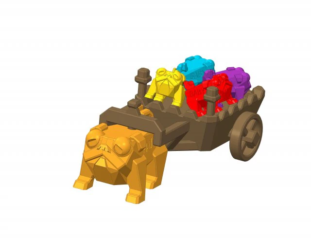 plp family 3D Print Model .c4d .max .obj .3ds .fbx .stl .blend 