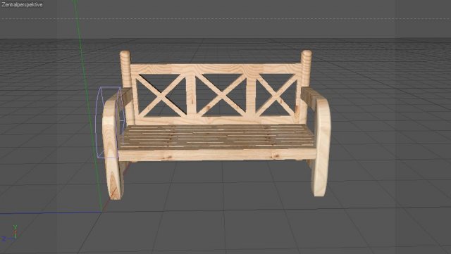 wooden bench modern for outside Modelo 3D .c4d .max .obj .3ds .fbx .stl .blend 
