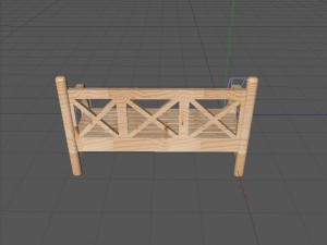 wooden bench modern for outside Modelo 3D