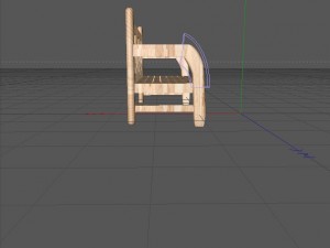 wooden bench modern for outside Modelo 3D