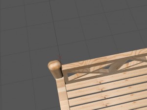 wooden bench modern for outside Modelo 3D
