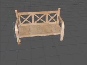 wooden bench modern for outside Modelo 3D