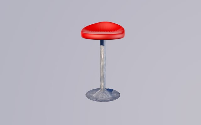 leather bar stool Modèle 3D .c4d .max .obj .3ds .fbx .stl .blend 