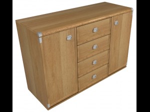 commode indiana Modelo 3D
